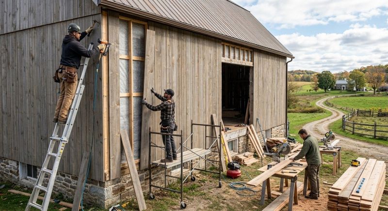 Barn Wood Siding Installation in Fairfield County, CT