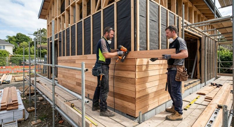 Hardwood Cladding Installation in Fairfield County, CT
