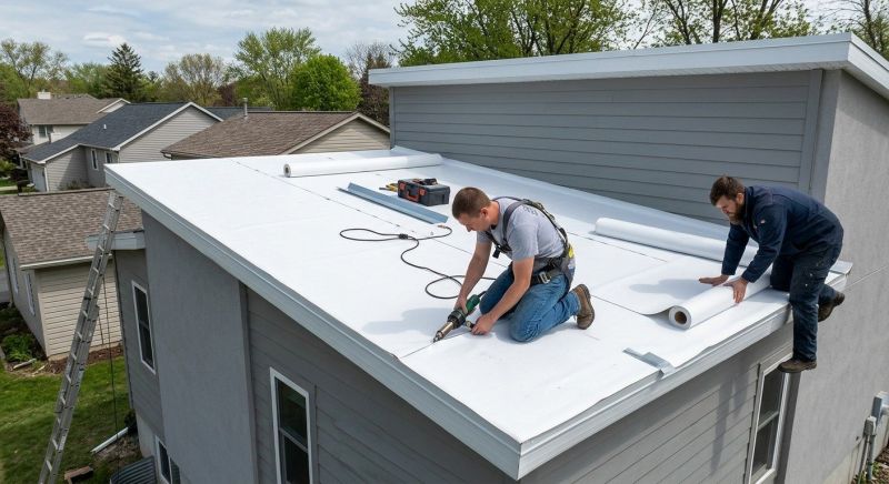 Single Ply Roof Installation in Naperville, IL