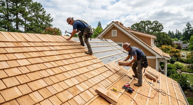 Wooden Roof Installation in Fredericksburg, VA